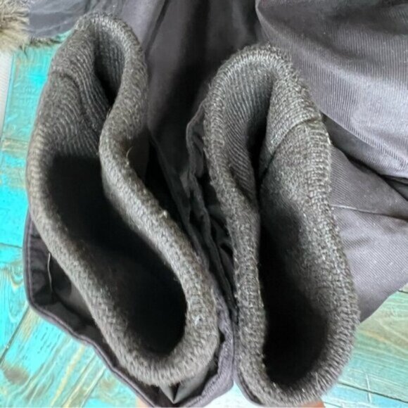 Aritzia TNA Blackcomb Black Parka Hooded Jacket Size Small Winter Coat Faux Fur - Picture 11 of 16